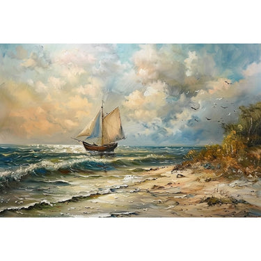 Ship at Sea Canvas